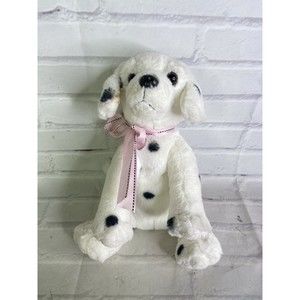 Club Libby Lu Dalmatian White Puppy Dog Plush Stuffed Animal Toy Pooch Parlor